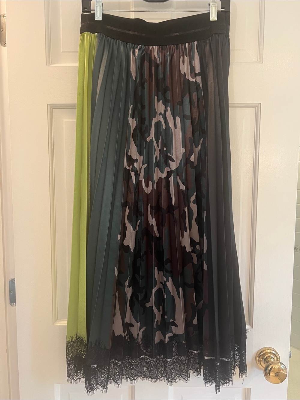 Le Superbe Super Stripe Pleated Skirt Size L